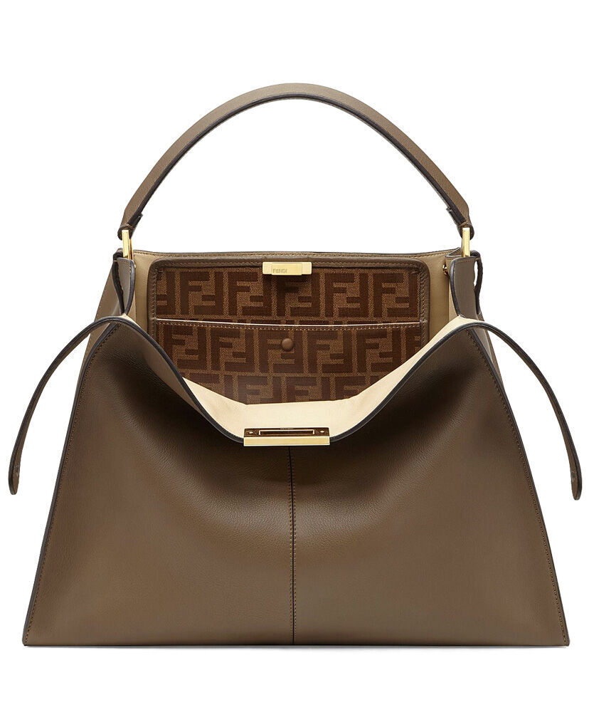 Fendi Peekaboo X lite Large Handbag 8BN304 Brown